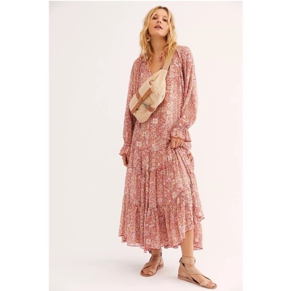 Free People Dresses & Skirts - Free People Dress Feeling Groovy Maxi Dress. Size Medium.